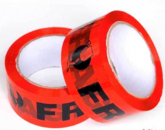 Packing Tape Fragile - Red & Black - 75M x 48mm